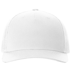 Richardson 112FP Five-Panel Trucker Cap - White
