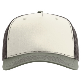 Richardson 112FPC Five-Panel Champ Trucker Cap - Birch/Brown/Loden