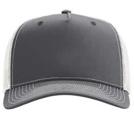 Richardson 112FPC Five-Panel Champ Trucker Cap - Charcoal/Ice Grey