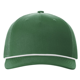 Richardson 112FPR Five-Panel with Rope Cap - Kelly/White