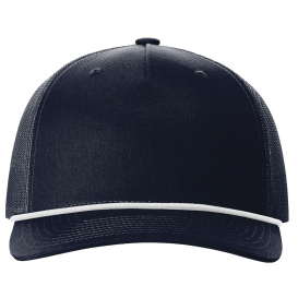 Richardson 112FPR Five-Panel with Rope Cap - Navy/White