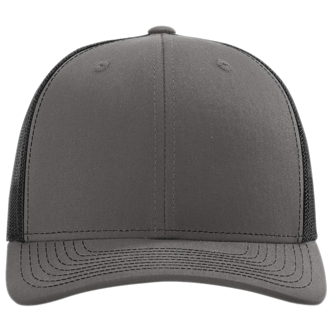 Richardson 112PL 112+ R-Flex Adjustable Trucker Cap - Charcoal/Black