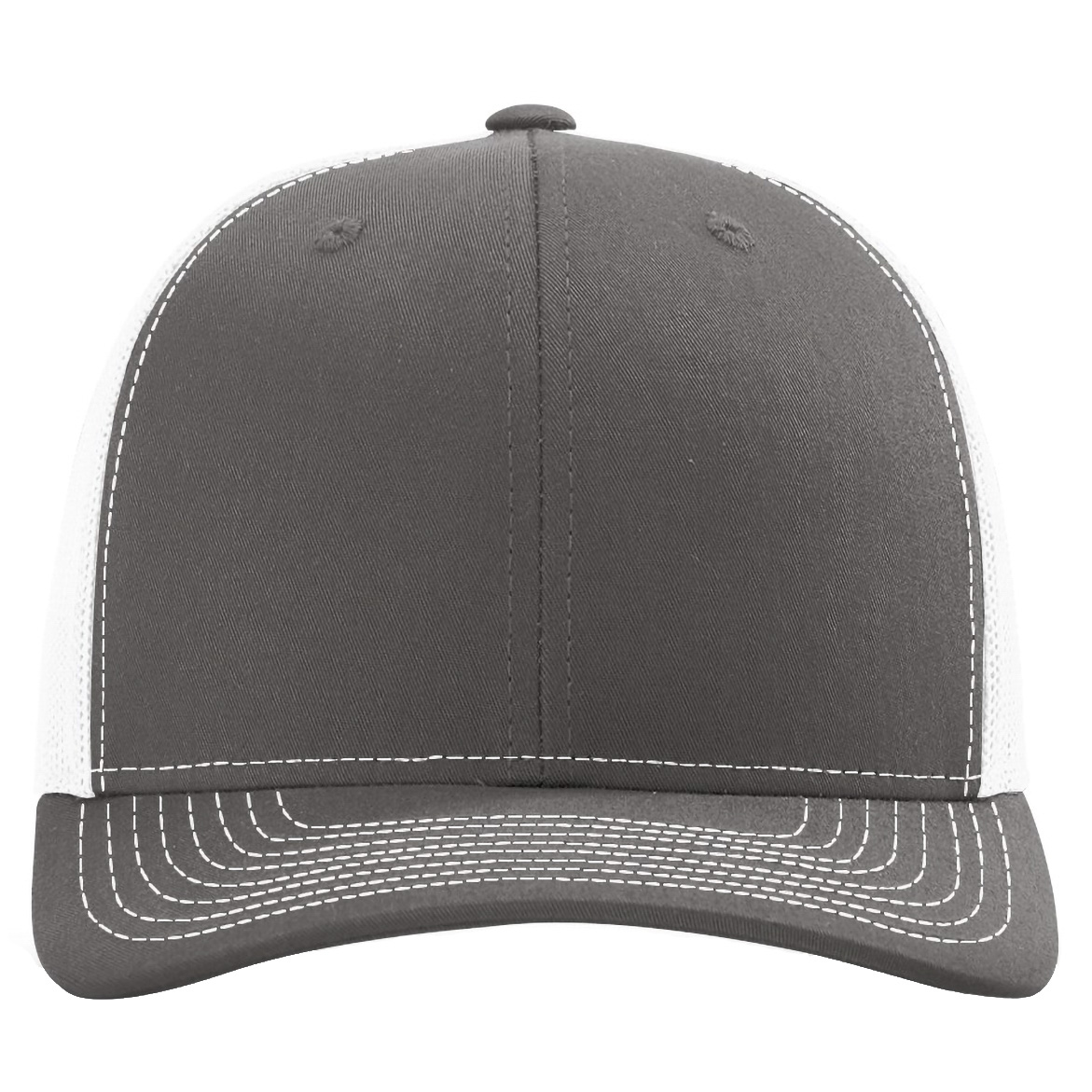 Richardson 112PL 112+ R-Flex Adjustable Trucker Cap - Charcoal/White