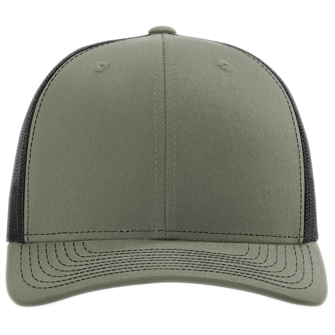 Richardson 112PL 112+ R-Flex Adjustable Trucker Cap - Loden Green/Black