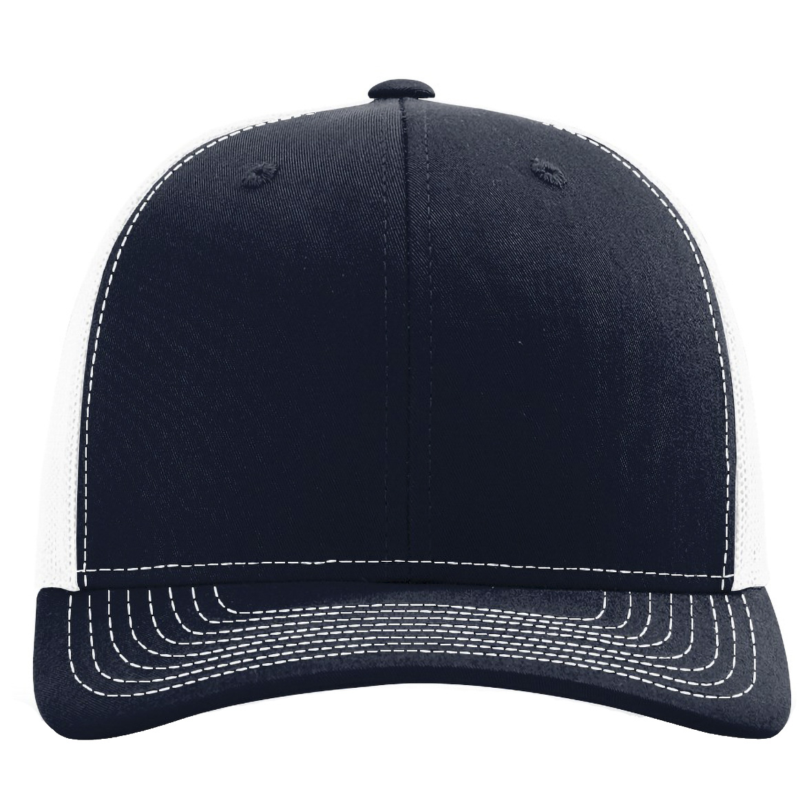 Richardson 112PL 112+ R-Flex Adjustable Trucker Cap - Navy/White