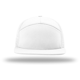 Richardson 168 Seven-Panel Trucker Cap - White