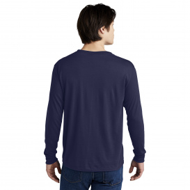 Jerzees 21LS Dri-Power 100% Polyester Long Sleeve T-Shirt - J. Navy