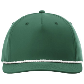 Richardson 258 Five Panel Classic Rope Cap - Kelly/White