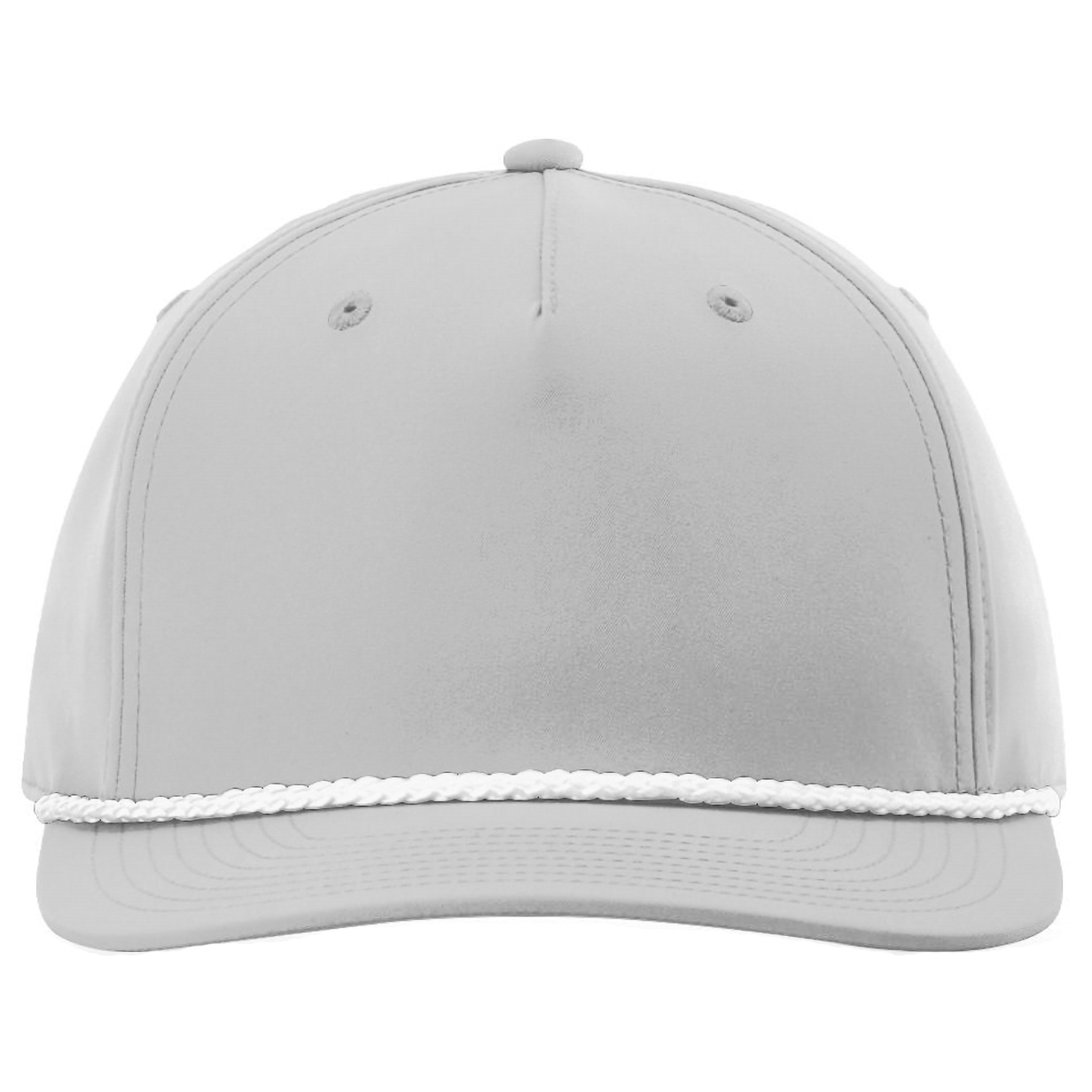 Richardson 258 Five Panel Classic Rope Cap - Light Grey/White