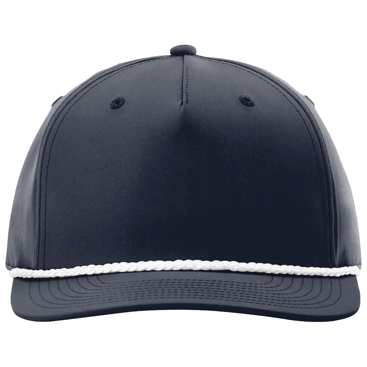 Richardson 258 Five Panel Classic Rope Cap - Navy/White