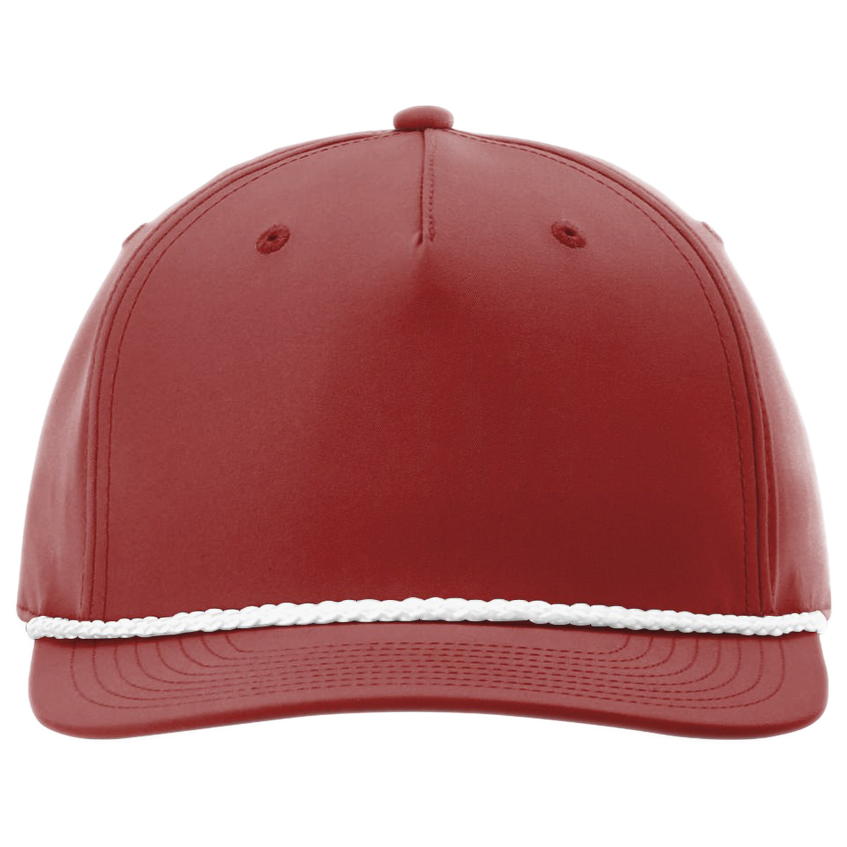 Richardson 258 Five Panel Classic Rope Cap - Red/White