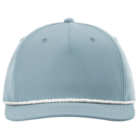 Richardson 258 Five Panel Classic Rope Cap - Smoke Blue/White