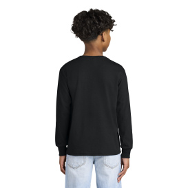 Jerzees 29BL Youth Dri-Power Active 50/50 Cotton/Poly Long Sleeve T-Shirt - Black
