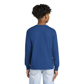Jerzees 29BL Youth Dri-Power Active 50/50 Cotton/Poly Long Sleeve T-Shirt - Royal
