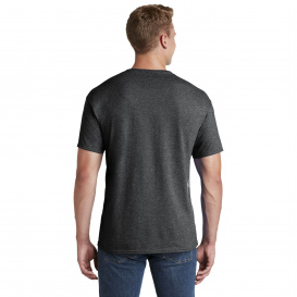 Jerzees 29MP Dri-Power 50/50 Cotton/Poly Pocket T-Shirt - Black Heather