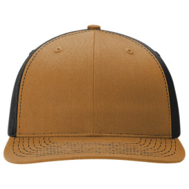 Richardson 312 Solid Twill Trucker Cap - Caramel/Black