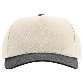 Richardson 323FPC Full Fabric 5-Panel Champ Cap - Cream/Cream/Black