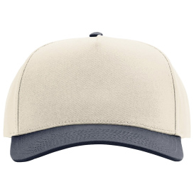 Richardson 323FPC Full Fabric 5-Panel Champ Cap - Cream/Cream/Navy
