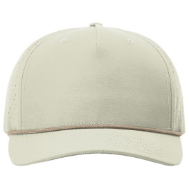 Richardson 355 Laser Perf Performance Rope Cap - Oat Milk/Elmwood White