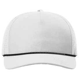 Richardson 355 Laser Perf Performance Rope Cap - Silver/Black Silver