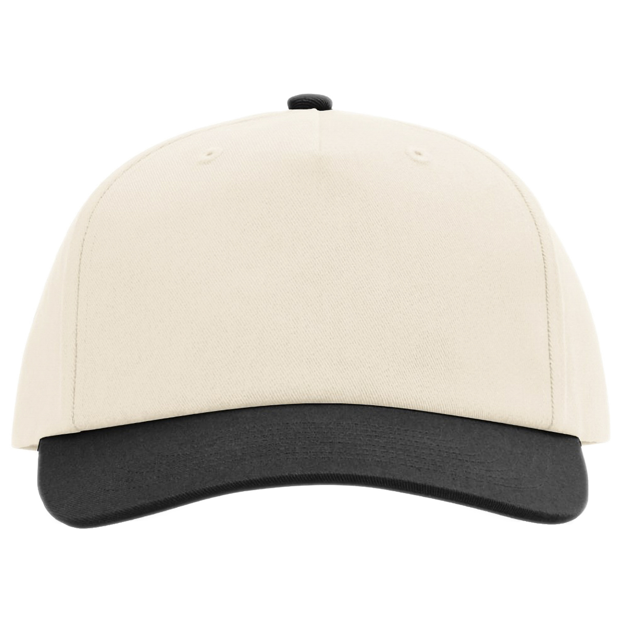 Richardson 356 Five Panel Relaxed Gramps Cap - Cream/Cream/Black