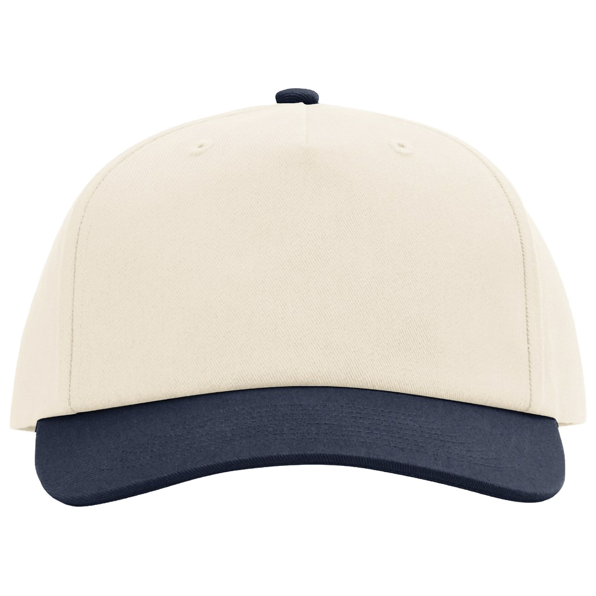 Richardson 356 Five Panel Relaxed Gramps Cap - Cream/Cream/Navy