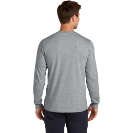 Jerzees 363L Classics Unisex Cotton Long Sleeve T-Shirt - Athletic Heather