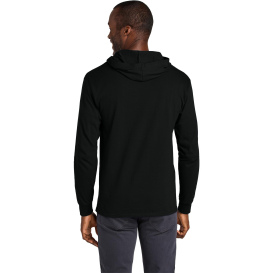 Jerzees 363LH Classics Unisex Cotton Long Sleeve Hooded T-Shirt - Black Ink