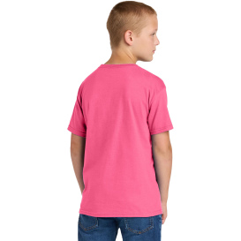 Jerzees 363Y Classics Youth Cotton T-Shirt - Neon Pink