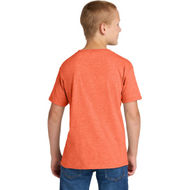 Jerzees 363Y Classics Youth Cotton T-Shirt - Retro Heather Coral