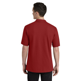 Jerzees 443M Unisex Premium Ring Spun Cotton Pique Sport Shirt - True Red