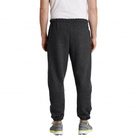 Jerzees 4850MP Super Sweats NuBlend Sweatpants with Pockets - Black Heather