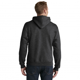 Jerzees 4997M Super Sweats NuBlend Pullover Hooded Sweatshirt - Black Heather