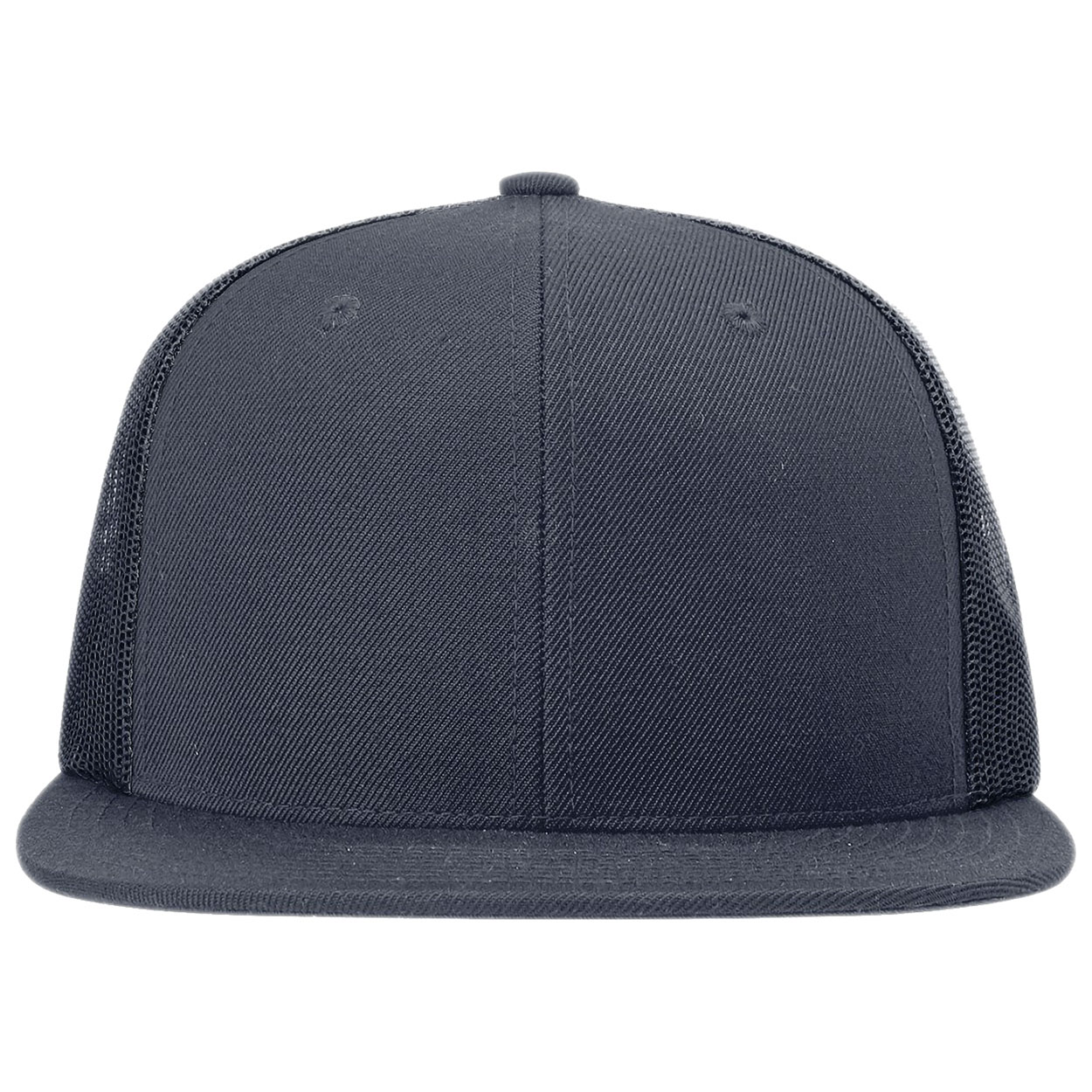 Richardson 511 Acrylic-Wool Blend Flat Bill Trucker Cap - Navy
