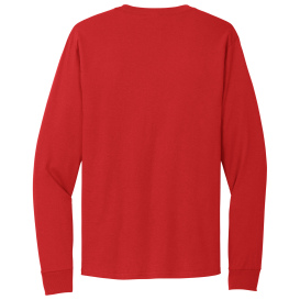 Hanes 5286 Essential-T 100% Cotton Long Sleeve T-Shirt - Athletic Red