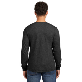 Jerzees 560LS Premium Blend Ring Spun Long Sleeve T-Shirt - Black Ink Heather
