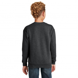 Jerzees 562B Youth NuBlend Crewneck Sweatshirt - Black Heather