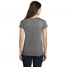 Gildan 5V00L Ladies Heavy Cotton V-Neck T-Shirt - Graphite Heather