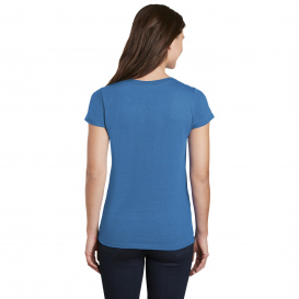 Gildan 5V00L Ladies Heavy Cotton V-Neck T-Shirt - Sapphire