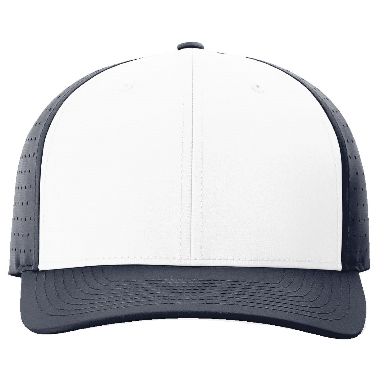 Richardson 632 Laser Perf R-Flex Snapback Cap - White/Navy/Navy