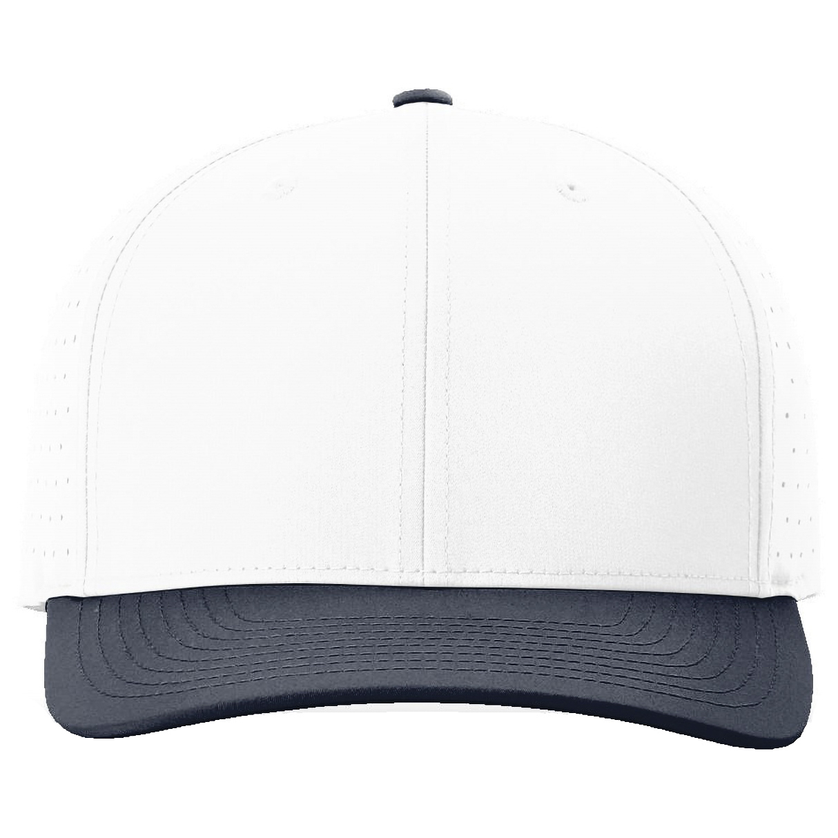 Richardson 632 Laser Perf R-Flex Snapback Cap - White/White/Navy