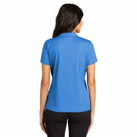 Nike 637165 Ladies Dri-FIT Vertical Mesh Polo - Brisk Blue