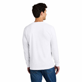 Gildan 67400 CVC Long Sleeve Tee - White