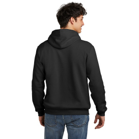 Jerzees 700M Eco Premium Blend Pullover Hooded Sweatshirt - Black Ink Heather