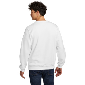 Jerzees 701M Eco Premium Blend Crew Neck Sweatshirt - White