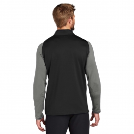 Nike 779795 Dri-FIT Stretch 1/2-Zip Cover-Up - Black/Dark Grey/Gym Red