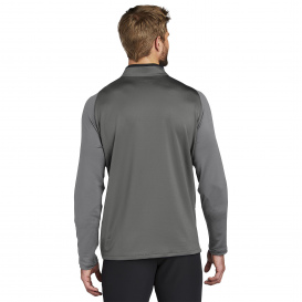 Nike 779795 Dri-FIT Stretch 1/2-Zip Cover-Up - Dark Grey/Cool Grey/Volt