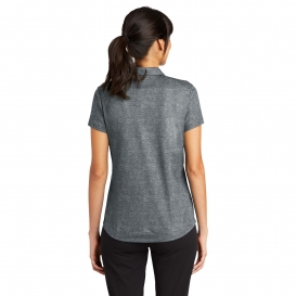 Nike 838961 Ladies Dri-FIT Crosshatch Polo - Cool Grey/Anthracite