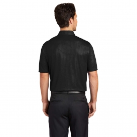 Nike 838964 Dri-FIT Embossed Tri-Blade Polo - Black