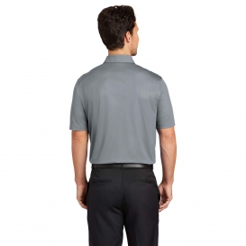 Nike 838964 Dri-FIT Embossed Tri-Blade Polo -Cool Grey